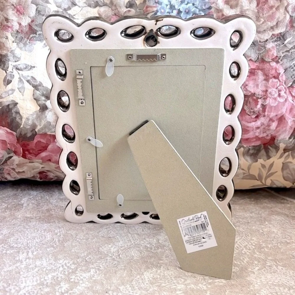 Brand New Grasslands Road Metallic Pewter Ceramic Picture Frame for 5